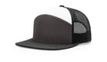 Richardson 168 -  7-Panel Trucker Hat –  Charcoal/Black/White - Customized with Your Logo