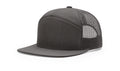 Richardson 168 -  7-Panel Trucker Hat –  Charcoal - Customized with Your Logo