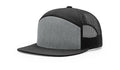 Richardson 168 -  7-Panel Trucker Hat –  Heather Grey/Black - Customized with Your Logo