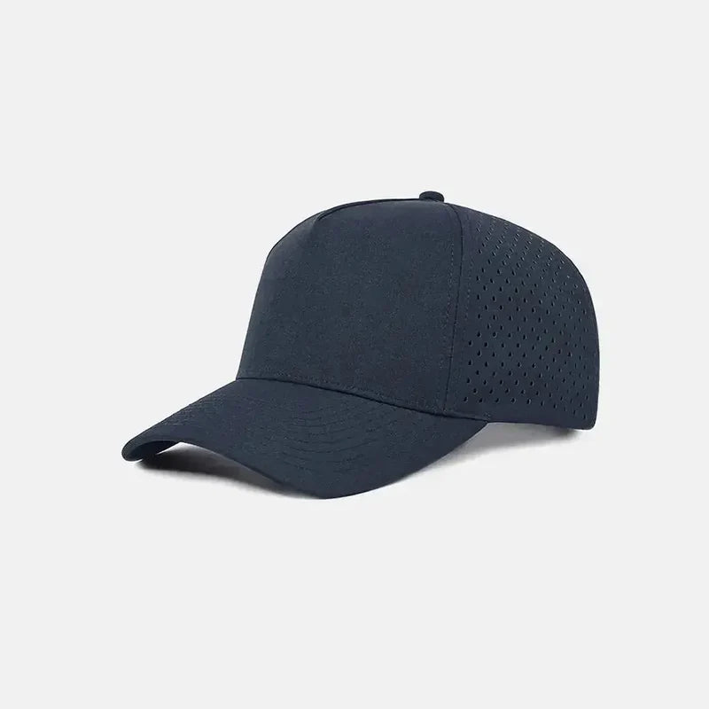 Foremost 6526 - 5 Panel Laser Performance Hat – Navy - Customized with Your Logo