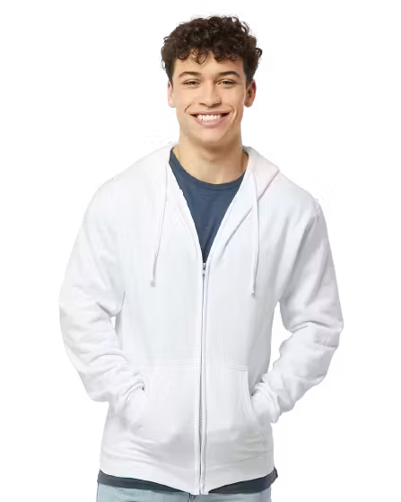 Tultex 0331TC - Unisex Fleece Zip Hoodie- Custom Logo - 4" LEFT CHEST PRINT