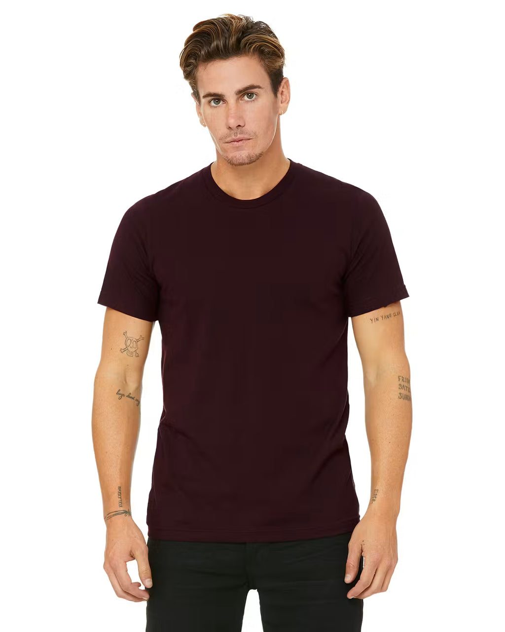 Bella Canvas 3001C - Unisex Cotton T-Shirt - Custom Logo - 4" Left Chest + Full Back Print