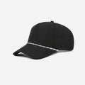 Foremost 6526P - 5 Panel Laser Performance Rope Hat – Black K178-6 - Customized with Your Logo