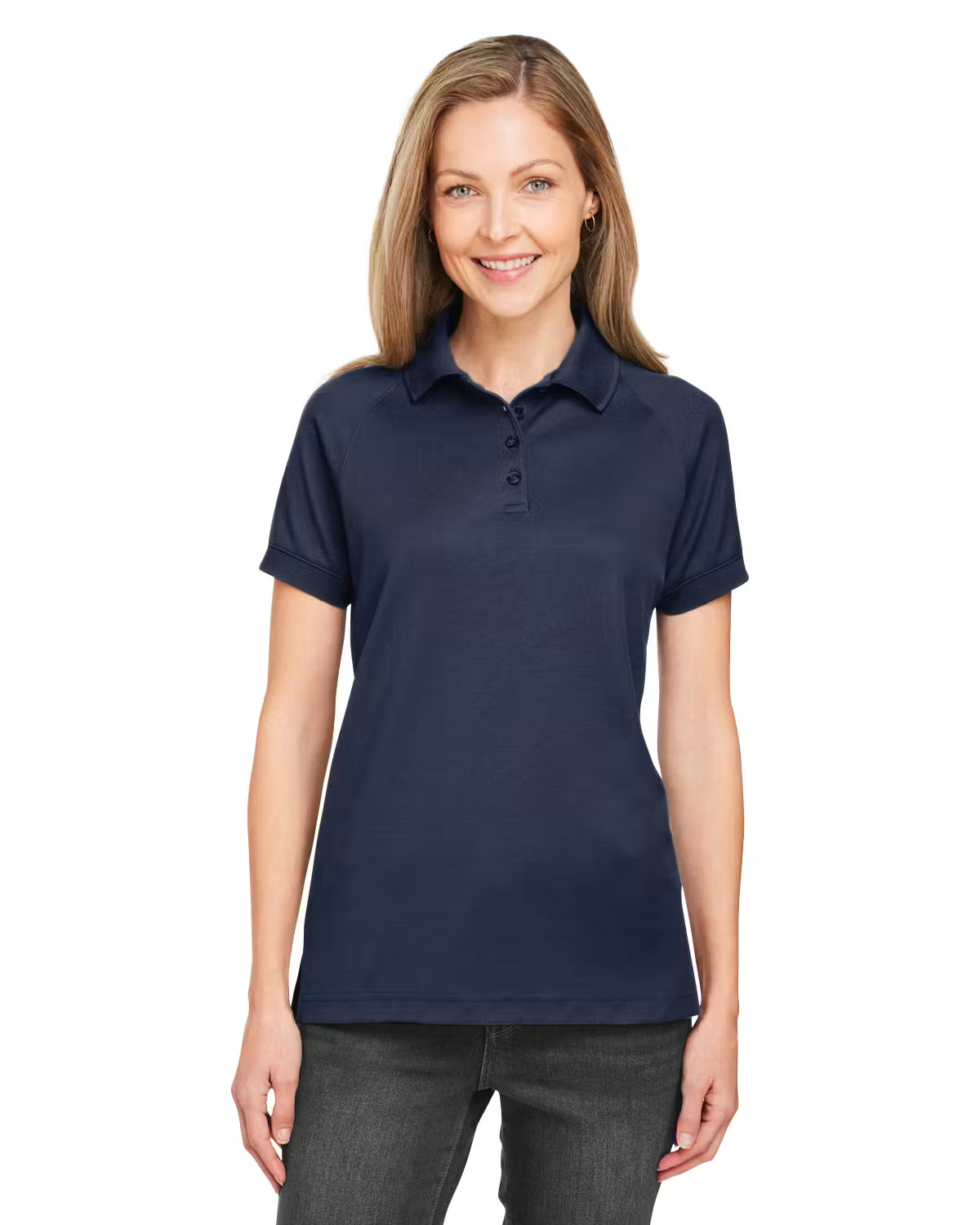 Harriton M208W - Women's Charge Snag and Soil Protect Polo - Custom Logo - 4" LEFT CHEST EMBROIDERED