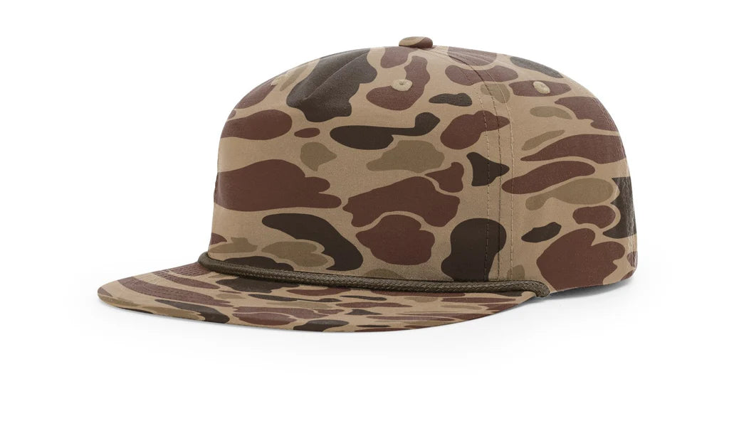 Richardson 256P Printed Umpqua Camo Hat – Bark Duck Camo/Brown - Customized with Your Logo