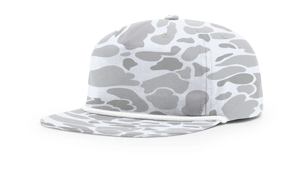 Richardson 256P Printed Umpqua Camo Hat – Blizzard Duck Camo/White - Customized with Your Logo