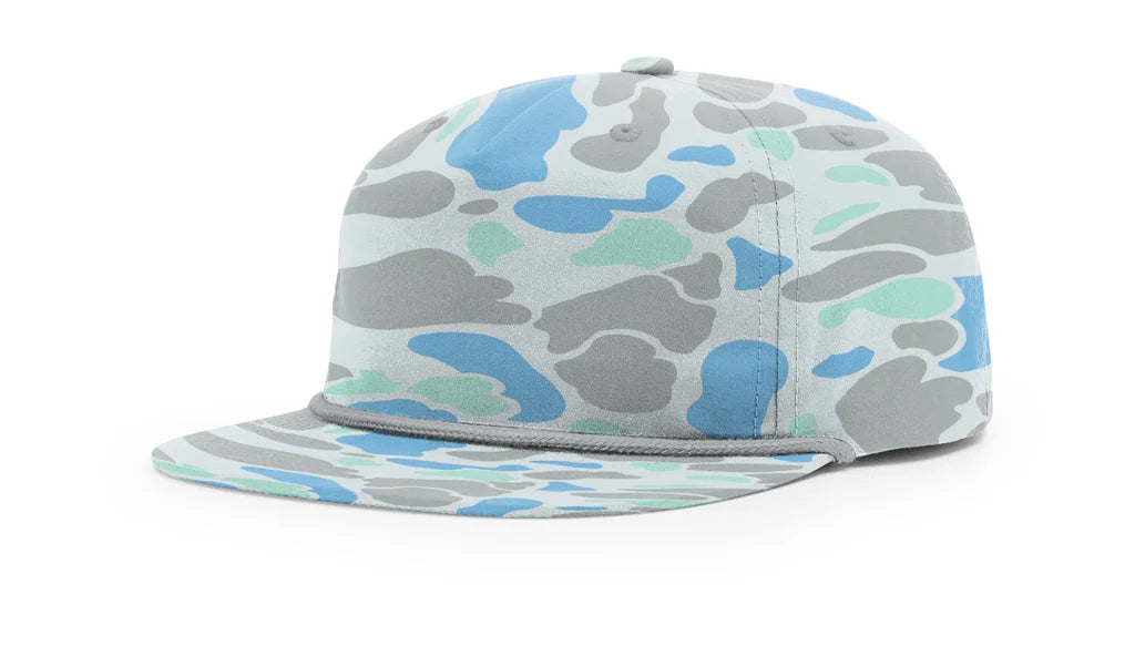 Richardson 256P Printed Umpqua Camo Hat – Saltwater Duck Camo/Charcoal - Customized with Your Logo