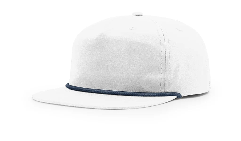 Richardson 256 Umpqua Rope Hat – White/Light Navy - Customized with Your Logo