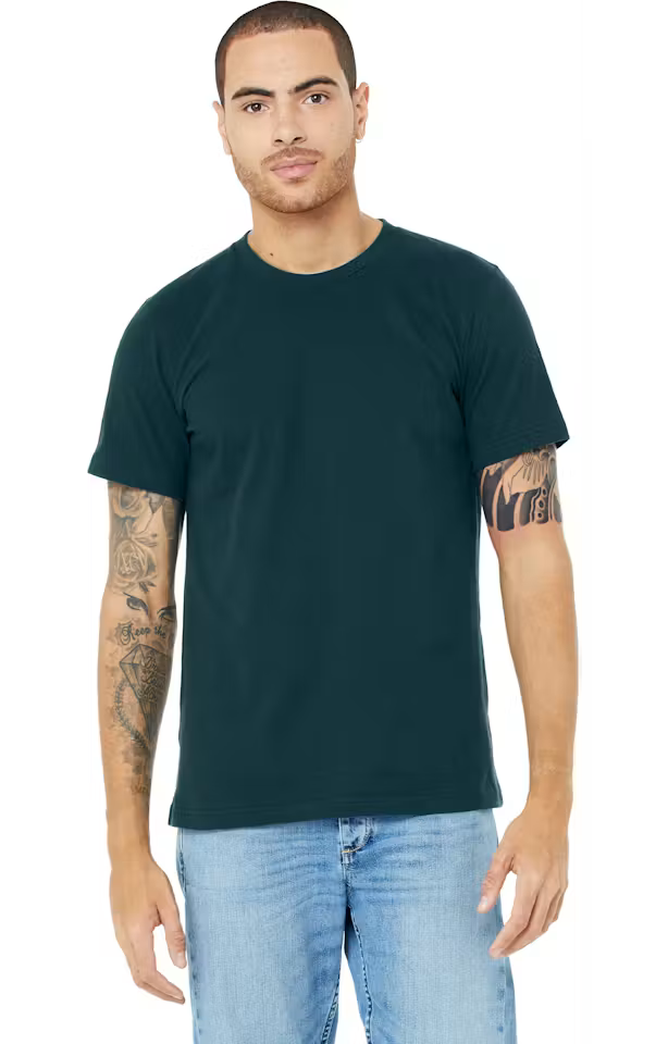 Bella Canvas 3001C - Unisex Cotton T-Shirt - Custom Logo - Full/Large Back Print