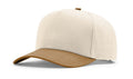 Richardson 323FPC Full Fabric 5 Panel Champ Hat – Cream/Caramel - Customized with Your Logo