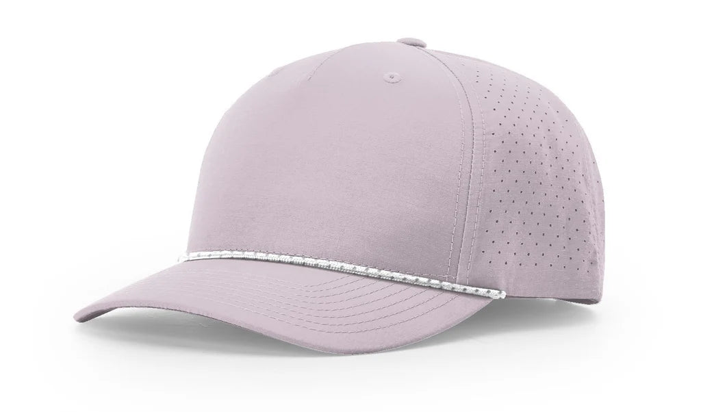 Richardson 355 Laser Perf Performance Rope Hat – Lilac/White-Grey - Customized with Your Logo