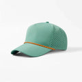 Foremost 6526P - 5 Panel Laser Performance Rope Hat – Teal K102-15 - Customized with Your Logo