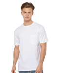 Tultex Pocket T-Shirt - Custom Logo - 4" Left Chest + Full Back Print