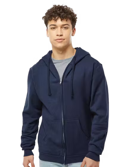 Tultex 0331TC - Unisex Fleece Zip Hoodie- Custom Logo - 4" LEFT CHEST PRINT