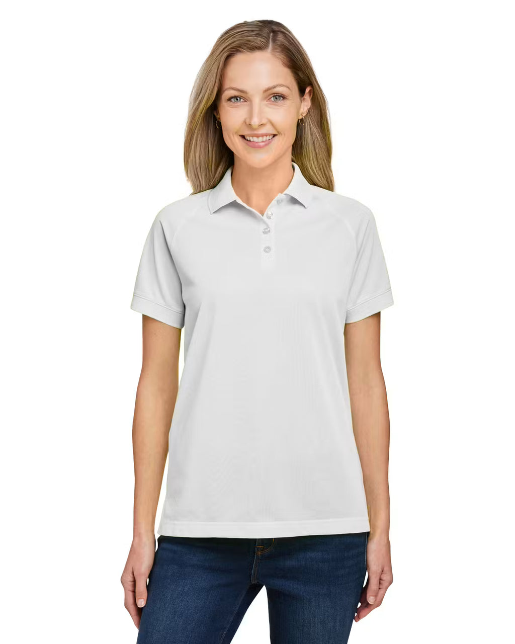 Harriton M208W - Women's Charge Snag and Soil Protect Polo - Custom Logo - 4" LEFT CHEST EMBROIDERED