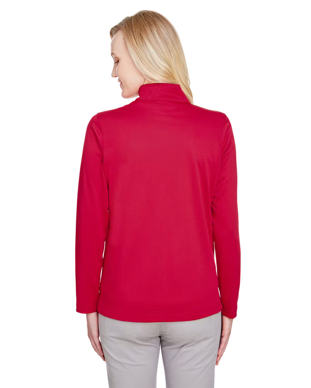 Harriton M748W - Women's Advantage Snag Protection Plus IL Quarter-Zip - Custom Logo - 4" Left Chest Print