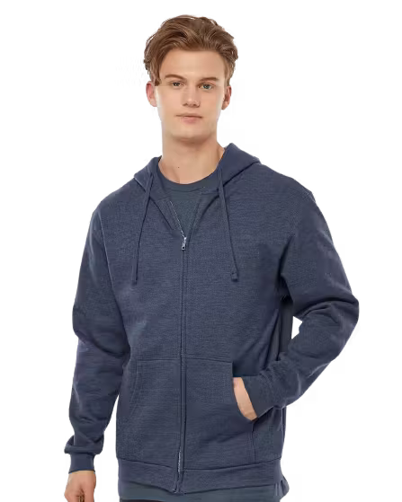 Tultex 0331TC - Unisex Fleece Zip Hoodie- Custom Logo - 4" LEFT CHEST PRINT