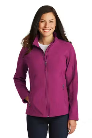 Port Authority L317 - Women's Core Soft Shell Jacket - Custom Logo - 4" LEFT CHEST EMBROIDERY