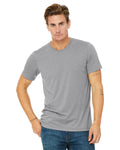 Bella Canvas 3413C - Unisex TriBlend T-Shirt - Custom Logo - 4" Left Chest + Full Back Print