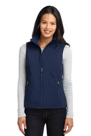 Port Authority L325 - Women's Core Soft Shell Vest - Custom Logo - 4" LEFT CHEST EMBROIDERY