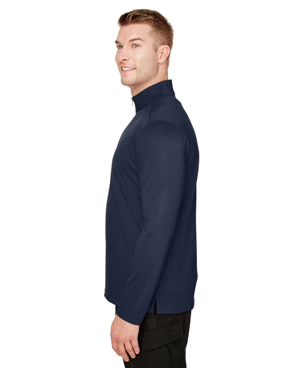 Harriton M748 - Men's Advantage Snag Protection Plus IL Quarter-Zip - Custom Logo - 4" LEFT CHEST PRINT