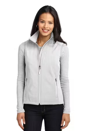 Port Authority L325 - Women's Core Soft Shell Vest - Custom Logo - 4" LEFT CHEST EMBROIDERY