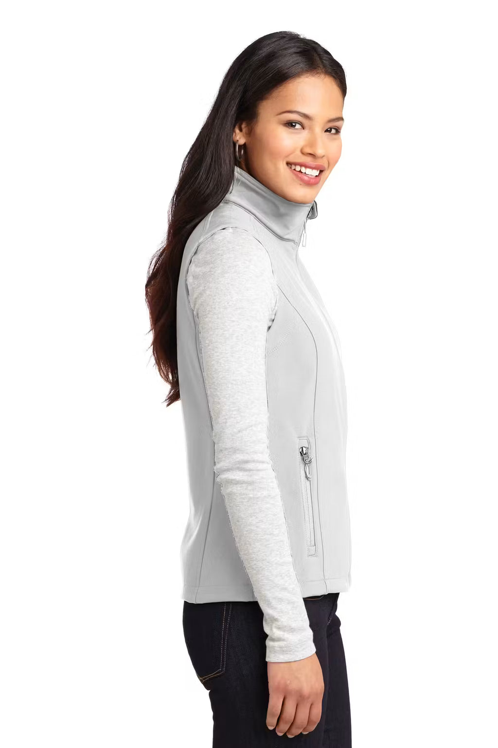 Port Authority L325 - Women's Core Soft Shell Vest - Custom Logo - 4" LEFT CHEST EMBROIDERY