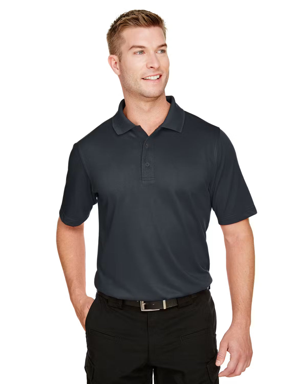 Harriton M348 - Men's Advantage Snag Protection Polo - Custom Logo - 4" LEFT CHEST EMBROIDERED (Copy) (Copy)