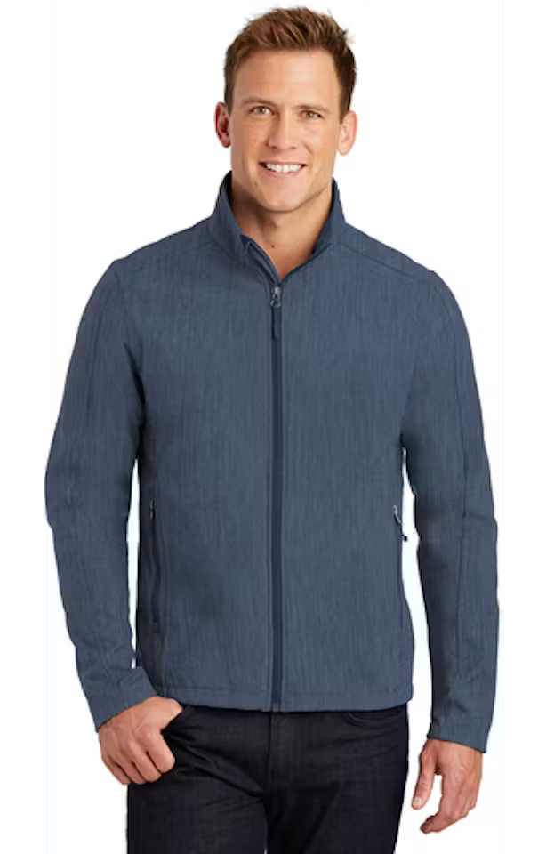Port Authority J317 - Unisex Core Soft Shell Jacket - Custom Logo - 4" LEFT CHEST EMBROIDERY