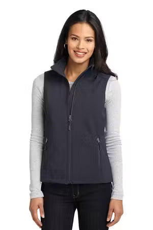 Port Authority L325 - Women's Core Soft Shell Vest - Custom Logo - 4" LEFT CHEST EMBROIDERY