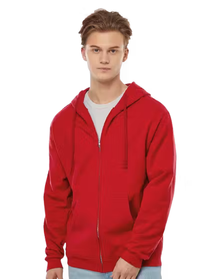 Tultex 0331TC - Unisex Fleece Zip Hoodie- Custom Logo - 4" LEFT CHEST PRINT