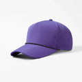 Foremost 6526P - 5 Panel Laser Performance Rope Hat – Purple K103-24 - Customized with Your Logo