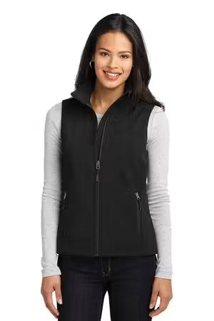 Port Authority L325 - Women's Core Soft Shell Vest - Custom Logo - 4" LEFT CHEST EMBROIDERY