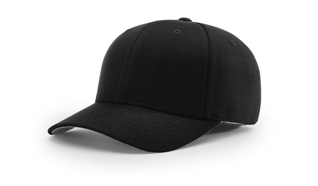 Richardson 585 Wool Blend R-Flex Hat (Flex Fitted) – Black - Customized with Your Logo