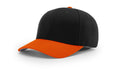 Richardson 585 Wool Blend R-Flex Hat (Flex Fitted) – Black/Orange - Customized with Your Logo