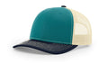 Richardson 112 Classic 6-Panel Trucker Hat – Blue Teal/Birch/Navy - Customized with Your Logo