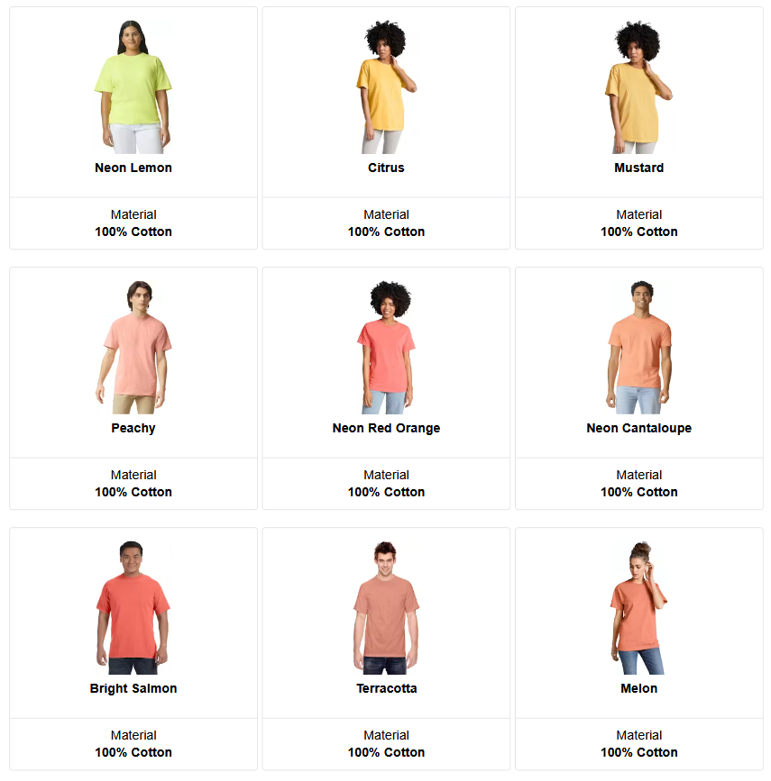 Comfort Colors C1717 - Unisex Cotton T-Shirt - Custom Logo - 4" Left Chest