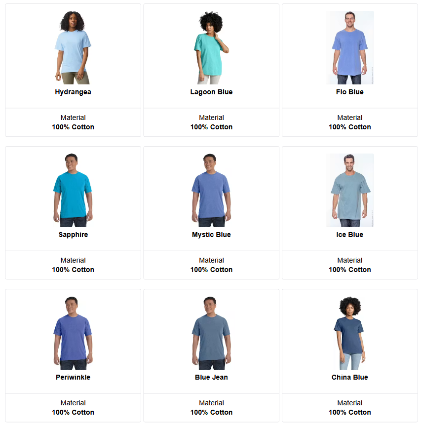 Comfort Colors C1717 - Unisex Cotton T-Shirt - Custom Logo - 4" Left Chest