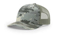 Richardson 112 PFP  5-Panel Trucker Hat – Digital Camo/Light Green - Customized with Your Logo