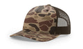 Richardson 112 PFP  5-Panel Trucker Hat – Bark Duck Camo/Brown - Customized with Your Logo (Copy)