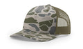 Richardson 112 PFP  5-Panel Trucker Hat – Marsh Duck Camo/Loden - Customized with Your Logo