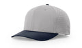 Richardson 632 Laser Perf R-Flex Adjustable Hat –  Grey/Navy - Customized with Your Logo