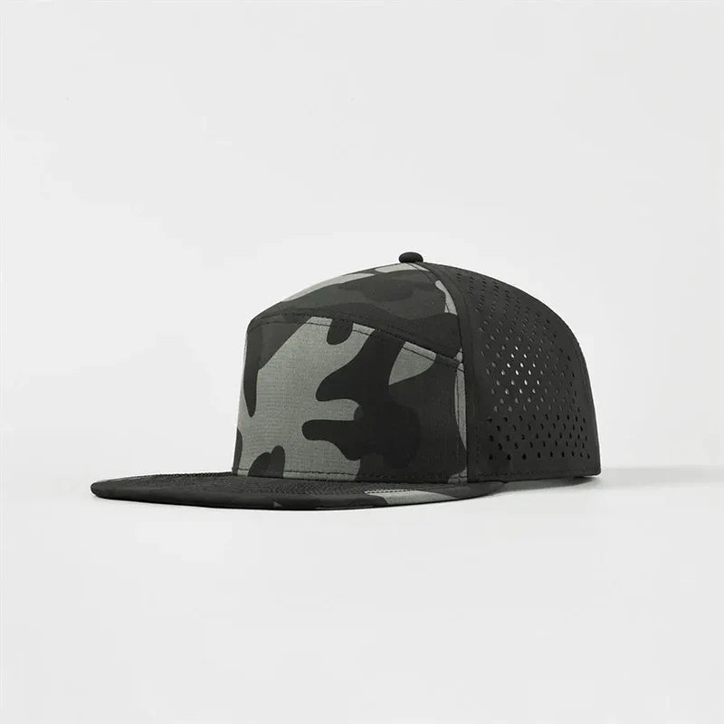 Foremost 6023 Perf Flat Bill Hat – Camo - Customized with Your Logo