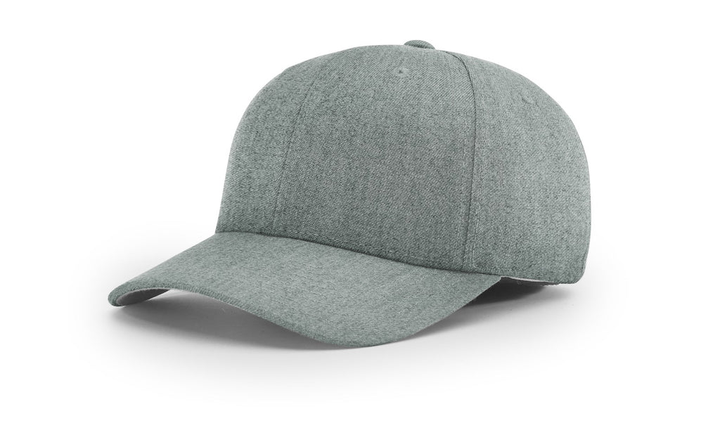 Richardson 585 Wool Blend R-Flex Hat (Flex Fitted) – Heather Grey - Customized with Your Logo