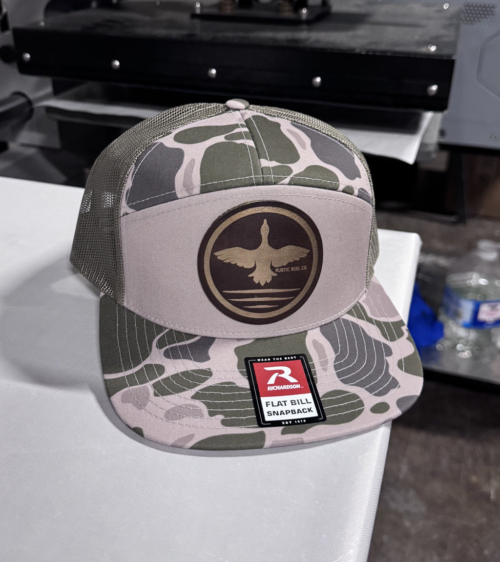 "Top Down Duck" Hat - Rustic Brown/Gold (Richardson 168)