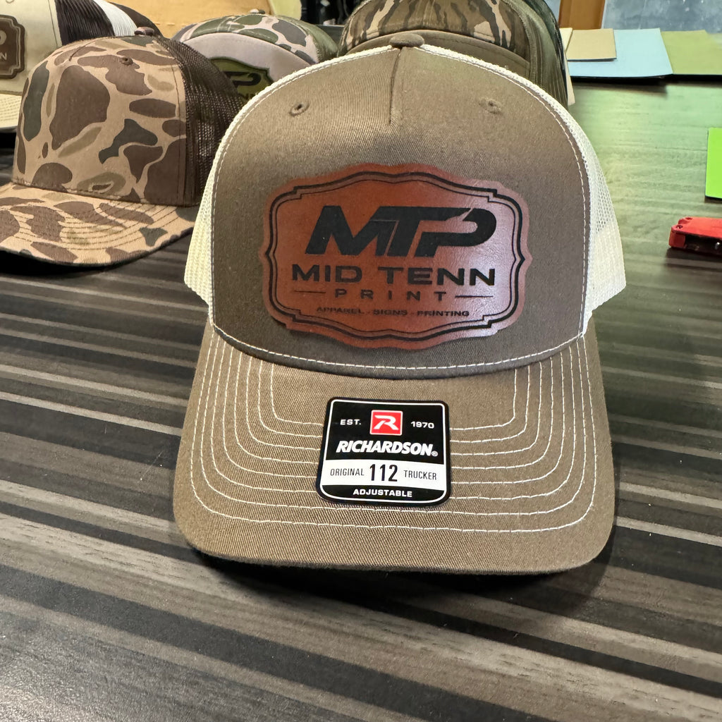 Richardson 112 FP  5-Panel Trucker Hat –  Chocolate Chip/Birch - Customized with Your Logo