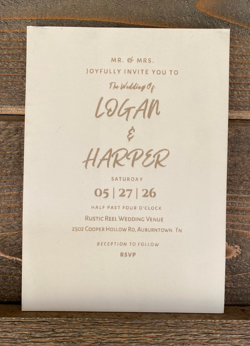 Love Letter Wedding Invitation Set