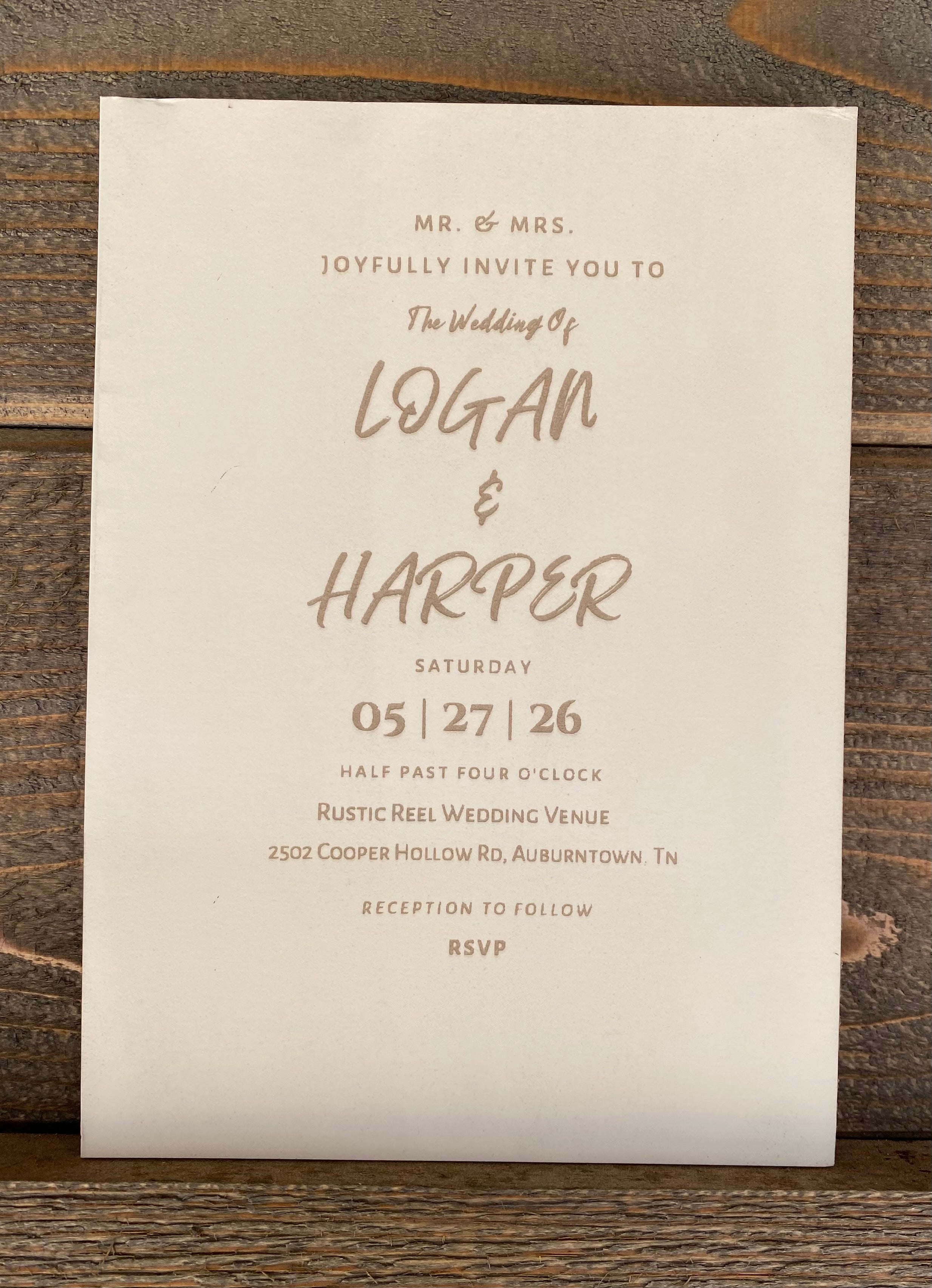 Love Letter Wedding Invitation Set