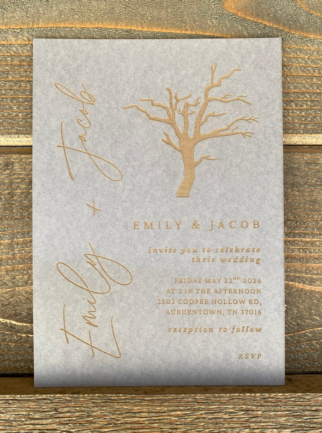 Rooted Together Wedding Invitation Set