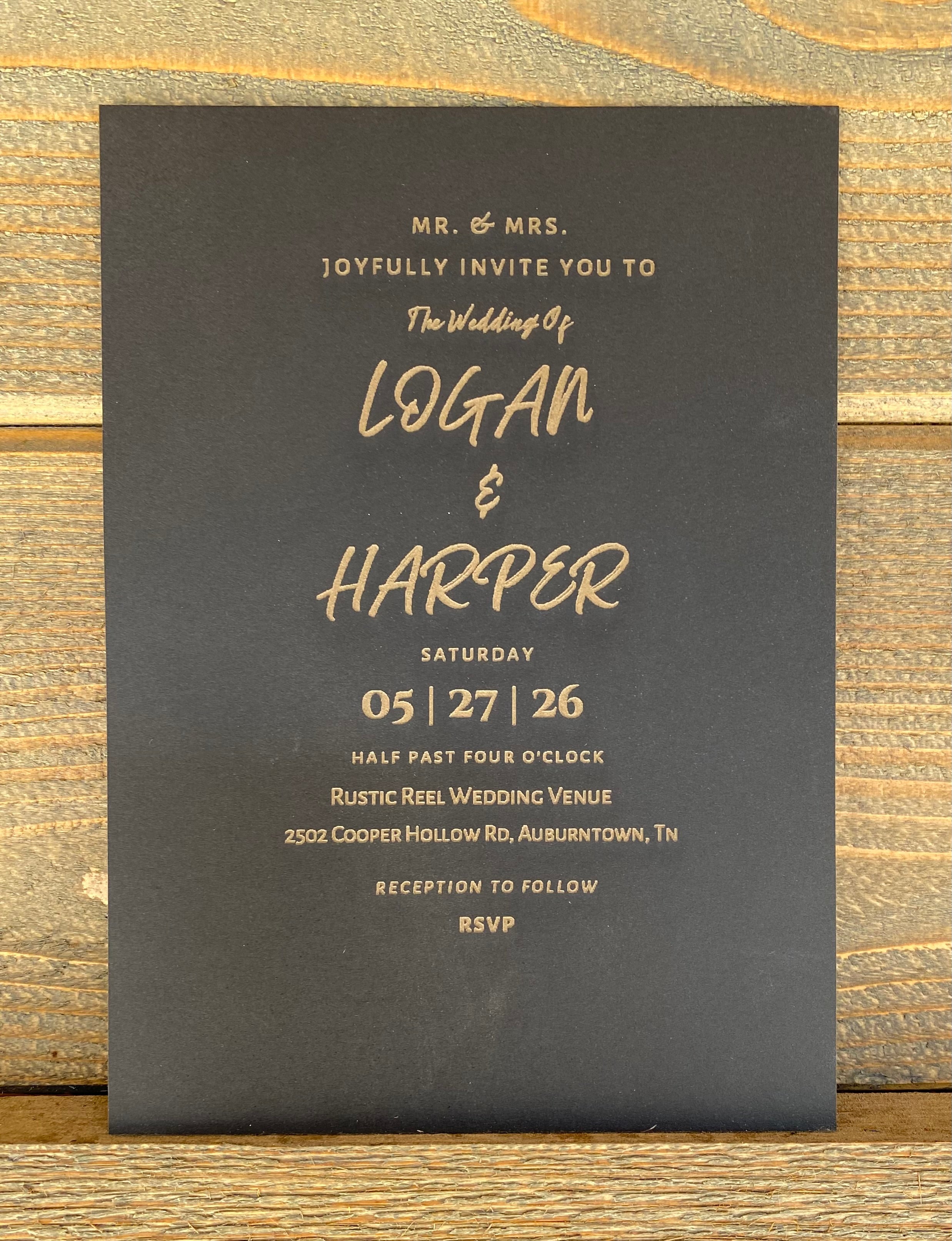 Love Letter Wedding Invitation Set